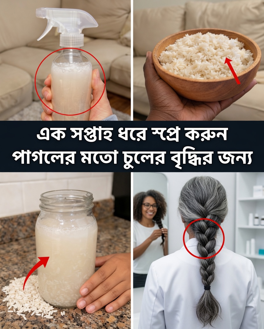 ৩০ দিনে আপনার চুল বদলে ফেলুন: চালের পানির আশ্চর্য শক্তি