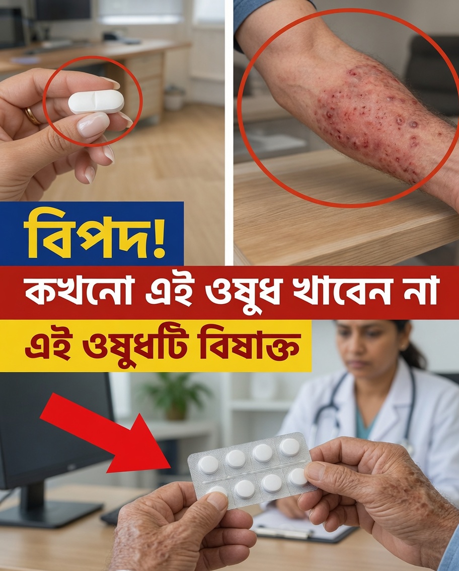 শিরোনাম: ৫টি ওষুধ যেগুলো অনেক চিকিৎসক ব্যবহার এড়িয়ে চলেন — কিন্তু ঝুঁকি না জেনেই লক্ষ লক্ষ মানুষ প্রতিদিন সেগুলো গ্রহণ করেন