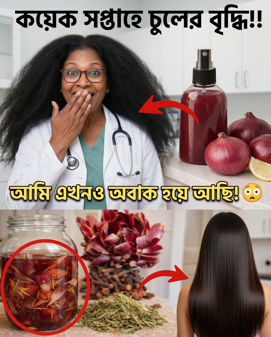 দ্রুততর চুলের বৃদ্ধি উন্মোচন করুন: পেঁয়াজ ও লবঙ্গের মিশ্রণের শক্তি