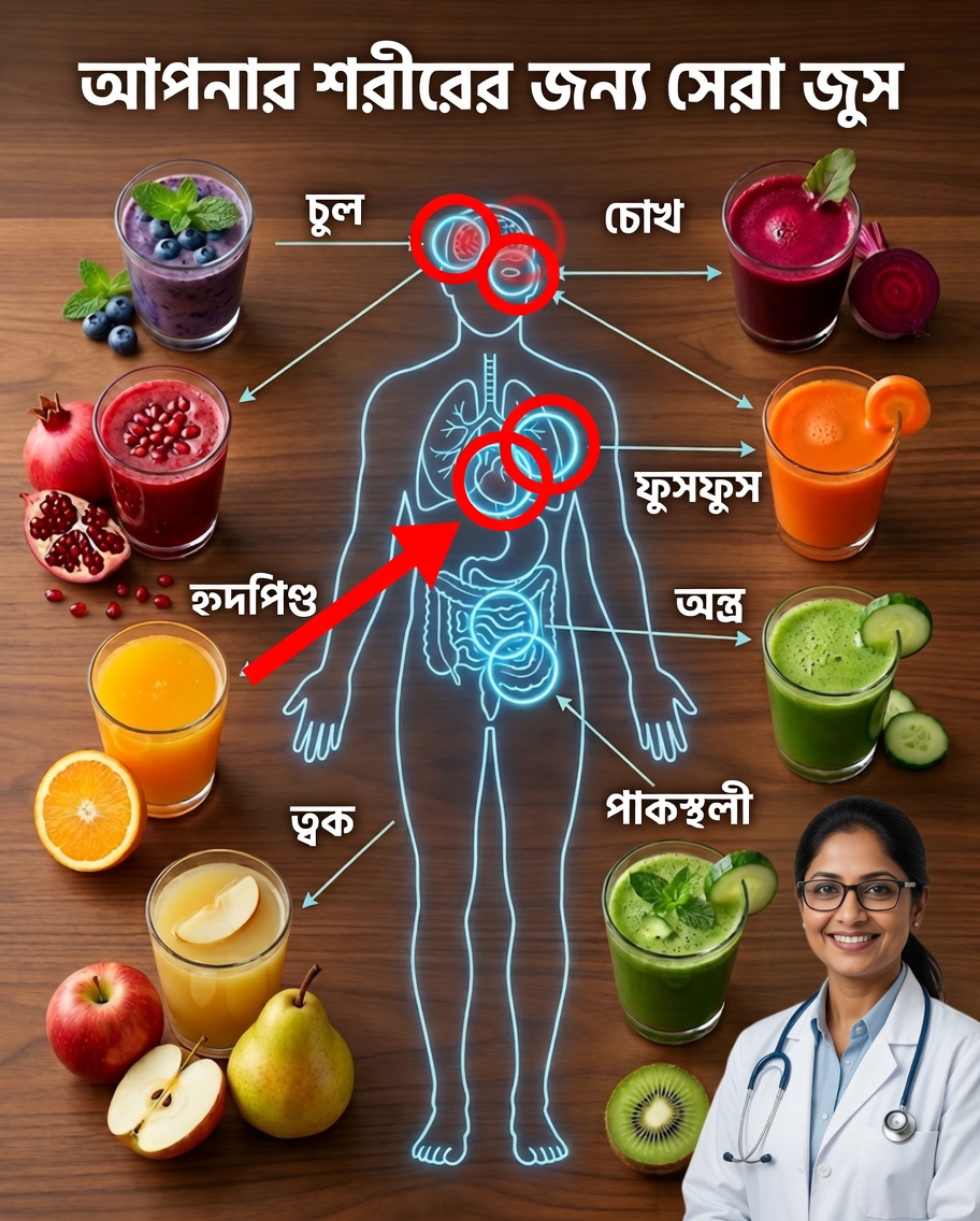 আপনার শরীরের প্রতিটি অংশের জন্য ১০টি সেরা প্রাকৃতিক জুস