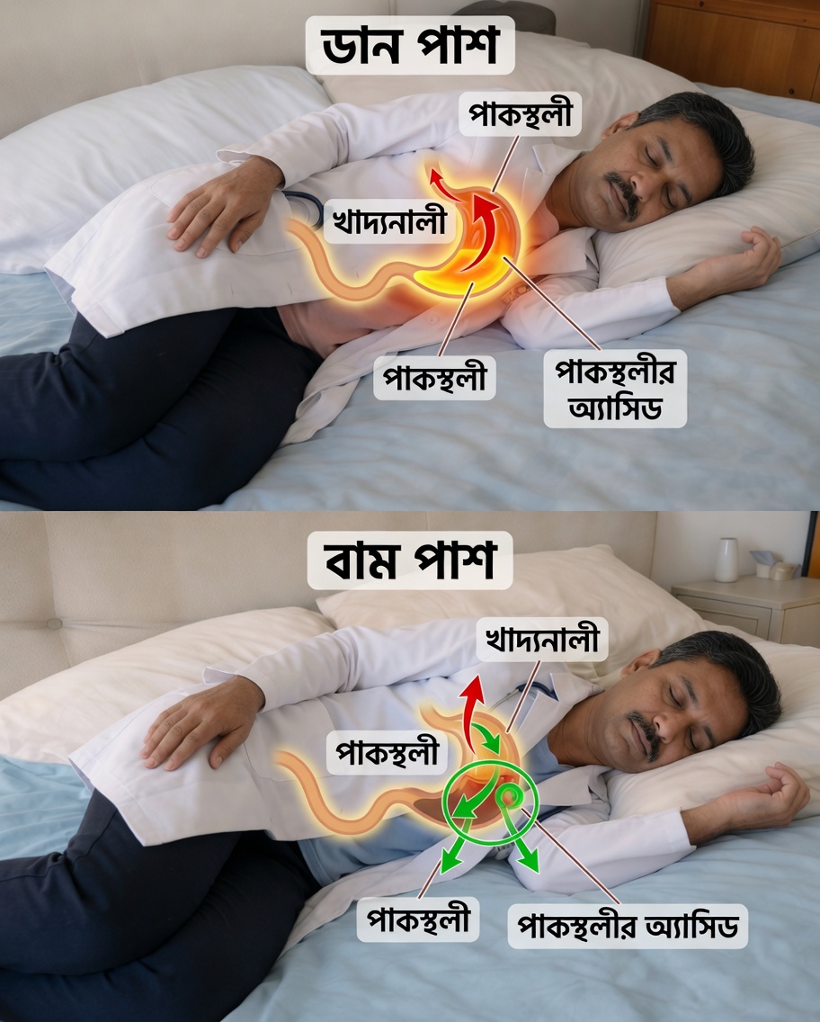 ডান পাশে ঘুমানো: একটি সহজ অভ্যাস যা হৃদ্‌যন্ত্রকে সাহায্য করতে পারে (কিন্তু সবসময় সেরা নয়)