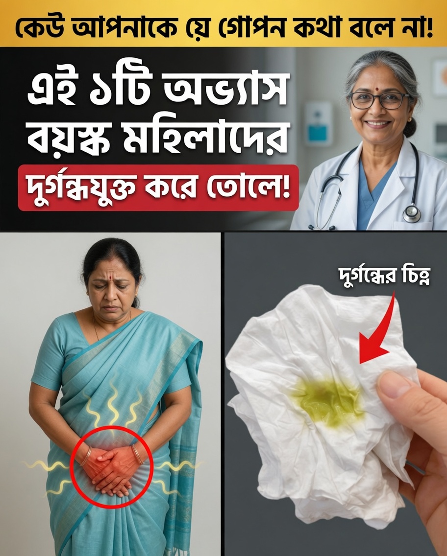 অনেক বয়স্ক নারী এখনও যে স্বাস্থ্যবিধির অভ্যাসটি করেন—এবং যা স্ত্রীরোগ বিশেষজ্ঞদের মতে যোনির গন্ধ আরও খারাপ করতে পারে